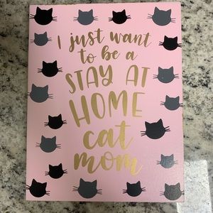 Cat mom wall art